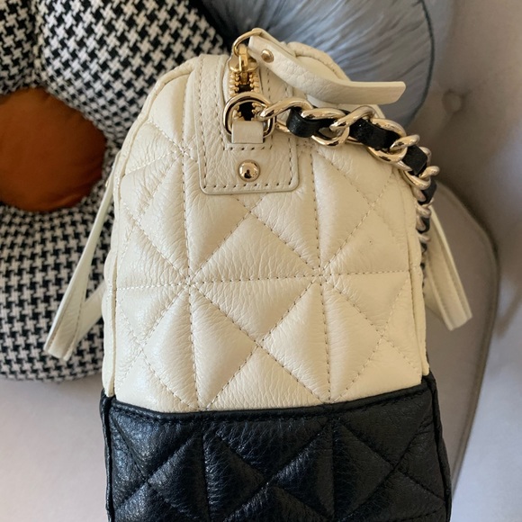 NWT KATE SPADE White/Black SEDGEWICK PLACE KENSEY QUILTED PURSE - Picture 4 of 7
